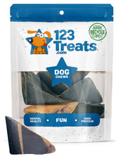 123 Treats pezuñas de vaca para perros, crujientes y duraderas para masticar