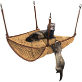 Hamaca para hurón de 2 Brothers Wholesale en jaula, cama doble, cómodo refugio