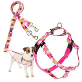 2 Hounds Design Arnés Freedom No Tirones rosa daisy, cómodo para paseos sin tirones