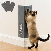 2ME Alfombra rascadora para gatos, juego de tres, protege muebles y zonas de arañar.
