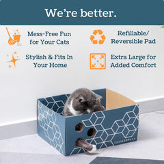5609PETS caja para gato, refugio cálido y cómodo para interiores