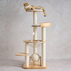 797Audio postes-sisal-natural, superficie de rascar duradera para gatos activos.