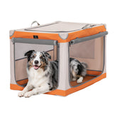 A 4 Pet jaula suave para perros grandes, frontal, ideal para uso diario en casa.