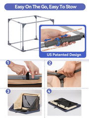 A 4 Pet funda lavable y cubierta interior facilitan limpieza rápida tras paseos.