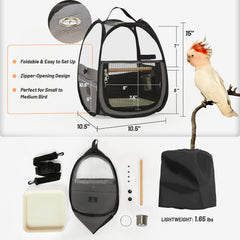 A 4 Pet material seguro sin olores protege aves sensibles durante viajes