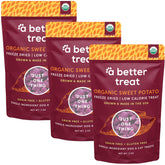 A Better Treat premio de patata morada seca, ideal para entrenamiento y recompensa.