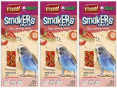 Smackers para periquitos de A&E Cage Company, palos sabor fresa para estimular el forraje