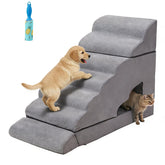 A.FATI escalera para perros de 34 pulgadas con 7 peldaños, ideal para camas altas.