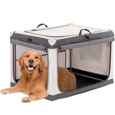 A 4 Pet caseta para perro grande, estructura de acero que mantiene forma durante el transporte
