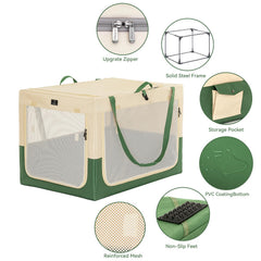 A4 Pet jaula suave 40, base impermeable y funda lavable para limpieza rápida.