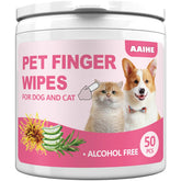 AAIHE, toallitas dedo oreja perro, limpieza suave y precisa para oídos.