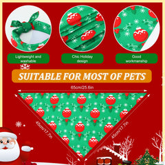 Abbylike bandana para perro con árbol navideño, perfecto para sesiones de fotos.