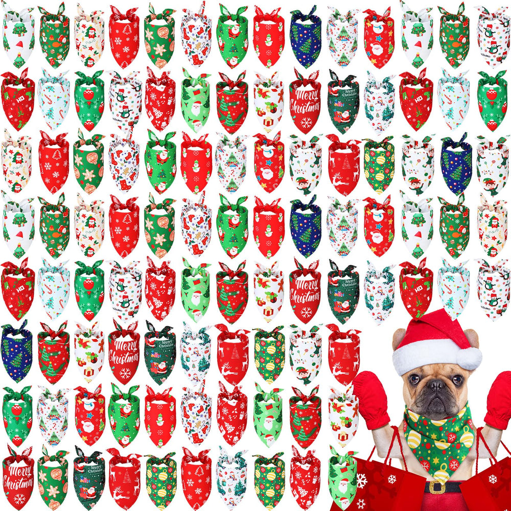 Abbylike bandana navideña para perro con muñeco de nieve, ideal para fotos festivas.