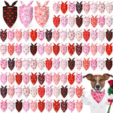 Abbylike bandanas para perros con corazones rosas, ideal para fotos del Día de San Valentín
