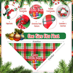 Bandanas Abbylike con estampado de árboles, perfecto para sesiones de fotos navideñas