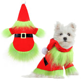 Abbylike disfraz navideño para perro con hoodie y gorro, ideal para fiestas.