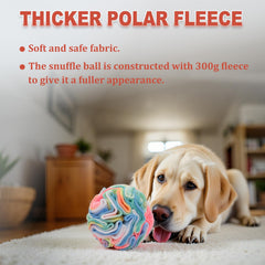 Ablechien Bola de Olfato: textura de polar suave para dientes y juego seguro