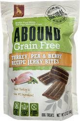 Abound bocaditos de pavo sin granos en empaque de 12 oz, premio sabroso para perros.