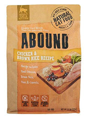 Abound comida seca para gatos con pollo y arroz, opción equilibrada para su dieta.