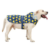 Abrigo impermeable para perros con capucha protección en lluvia intensa.