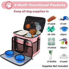 Abrimelodi cuencos-colapsables-para-perro-dos: cuencos plegables para comer sobre la marcha