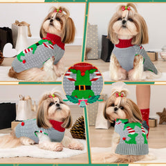 abrrlo sueter navidad perro santa, perfecto para paseos con estilo