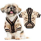 ABRRLO sudadera para perro pequeño con patrón oso, cálida y a la moda.