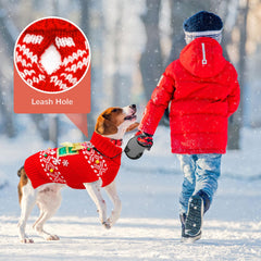 ABRRLO suéter navideño con diseño Santa para perro, perfecto para fotos