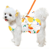 ABRRLO vestido perro amarillo limón para verano cómodo y fresco
