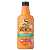 Absorbine Vet Linimento: aplicación externa para alivio temporal de dolor muscular y rigidez.