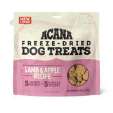 ACANA Singles Cordero y Manzana, bolsa de premios liofilizados para perros.