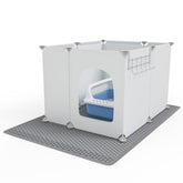 Acools recinto para caja de arena de gato, amplio y cómodo para uso diario