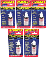 Acurel F clarificador de agua para acuarios, botella, mejora la claridad y la eficiencia del filtro.