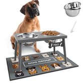 ADENGL: soporte alzado para perros grandes mejora la altura de comida y ergonomía.