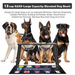 ADENGL ajustes de cuatro alturas para perros medianos a grandes mejoran ergonomía al comer.