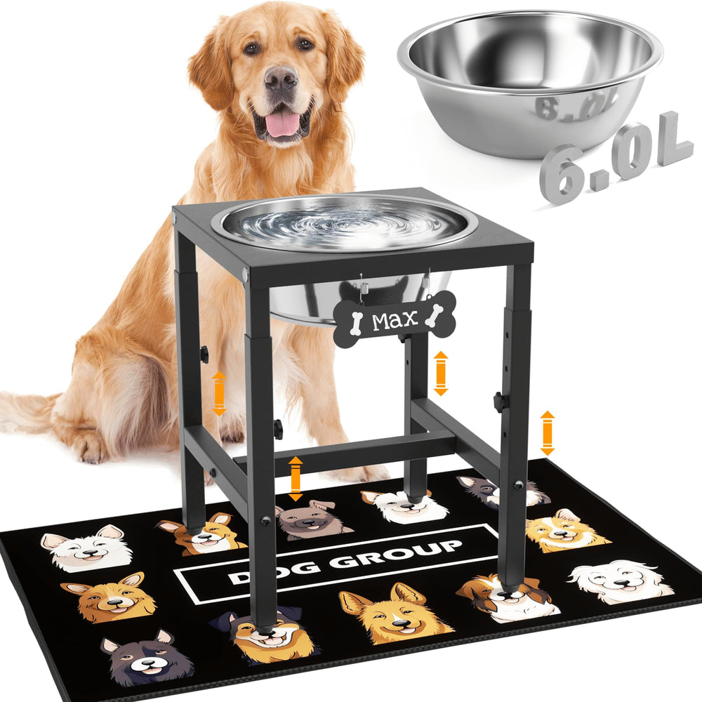 ADENGL comedero elevado para perros grandes con capacidad de 1,6 galones.