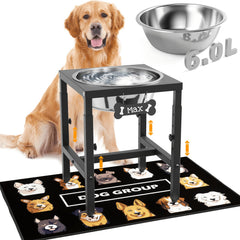 ADENGL comedero elevado para perros grandes con capacidad de 1,6 galones.
