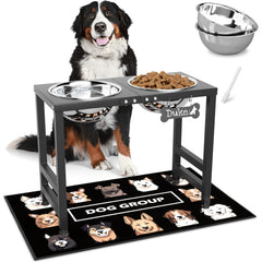 ADENGL comederos elevados para perros grandes, comodidad de altura.