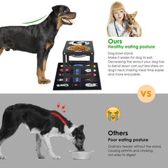 ADENGL soporte elevado para perros, altura ergonómica para comer.