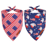 ADOGGYGO bandana con bandera de EE. UU. y águila, ideal para eventos patrios.