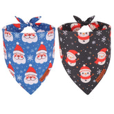 ADOGGYGO bandana navideña para perros con Santa, ideal para fotos festivas.