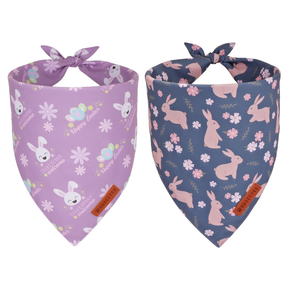 ADOGGYGO Bandana Pascua Conejo Floral, ideal para destacar a tu perro en la foto