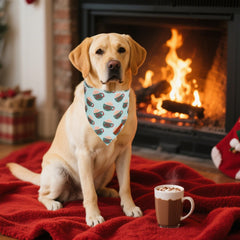 ADOGGYGO Bandana verde con ajuste mediano y grande, cómodo para perros de talla media a grande.