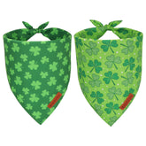 ADOGGYGO Bandana San Patricio verde trébol, ideal para fiestas caninas