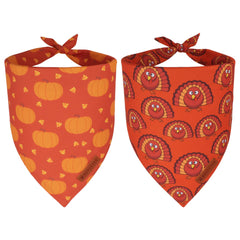 Bandana ADOGGYGO calabaza-pavo naranja para salidas festivas