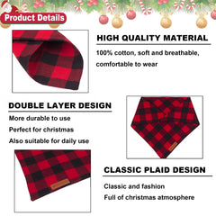 Bandanas de doble capa ADOGGYGO, algodón suave y duradero para uso diario