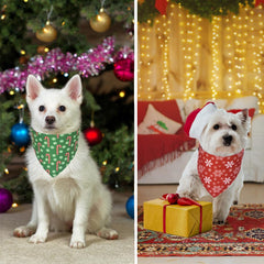 ADOGGYGO bandanas navideñas en múltiples patrones, para estilo diario