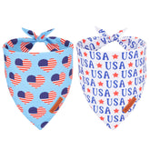 ADOGGYGO pañuelo patriota con bandera azul para paseos festivos