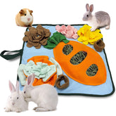 Alfombra de forrajeo Adpartner para conejos, 20x20, estimula exploración y alimentación natural