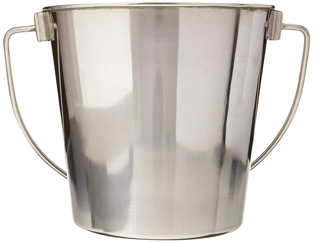 Advance Pet Products cubo de acero inoxidable 2qt montado en jaula para evitar derrames.
